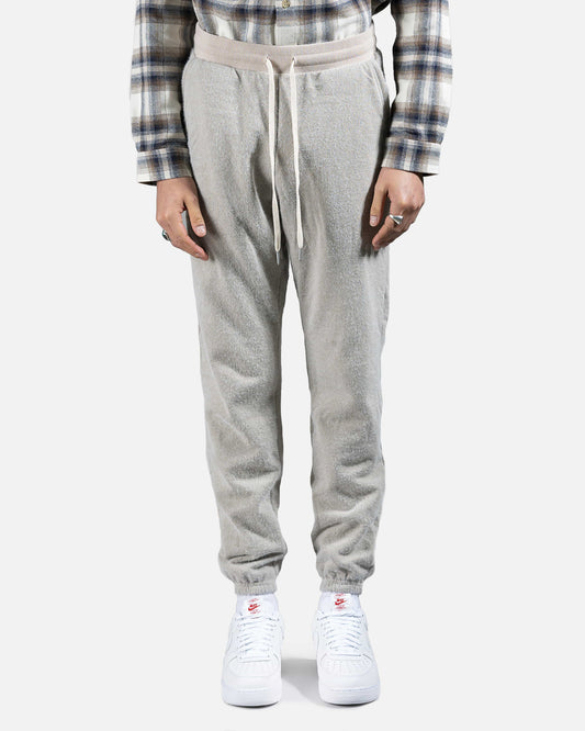 John Elliott Men's Pants Fur Terry LA Sweatpants in Wheat