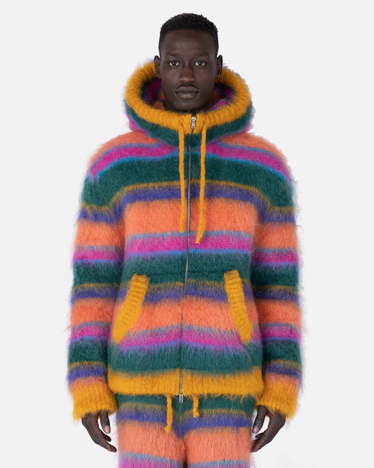 Marni Men's Sweatshirts Fuzzy Wuzzy Brushed Cardigan in Multicolor