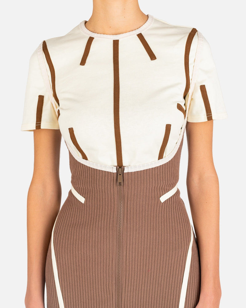 Eckhaus Latta Women Dresses Gemini Dress in Latte