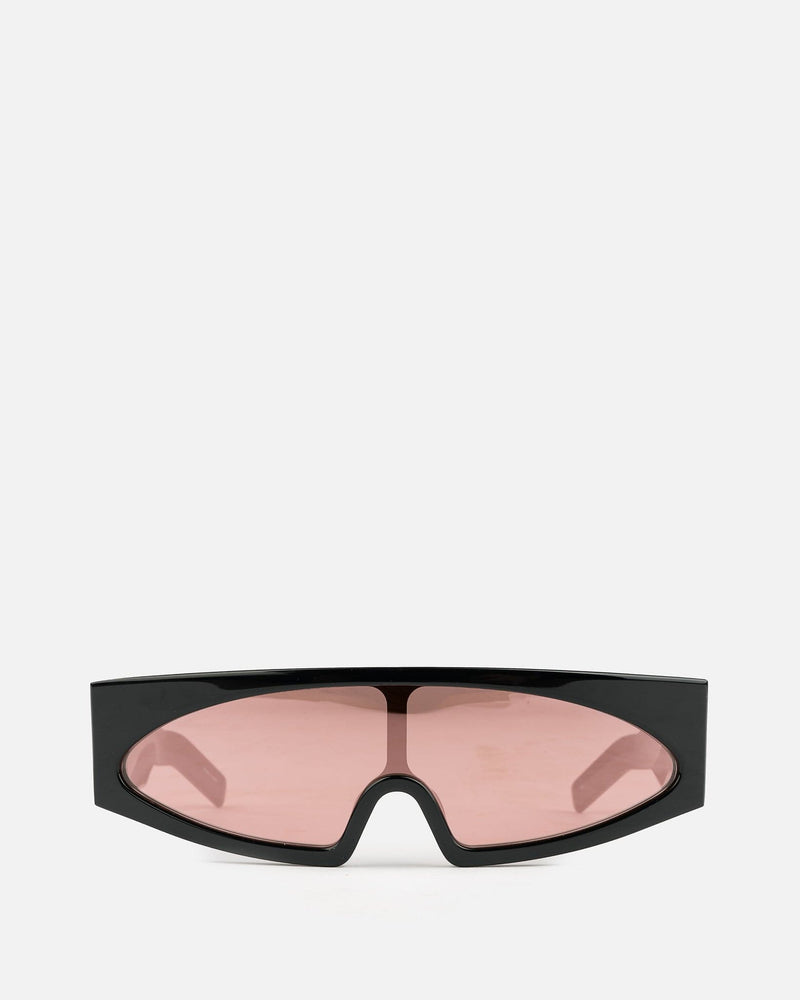 Rick Owens Eyewear Gene Sunglasses in Black/Rose
