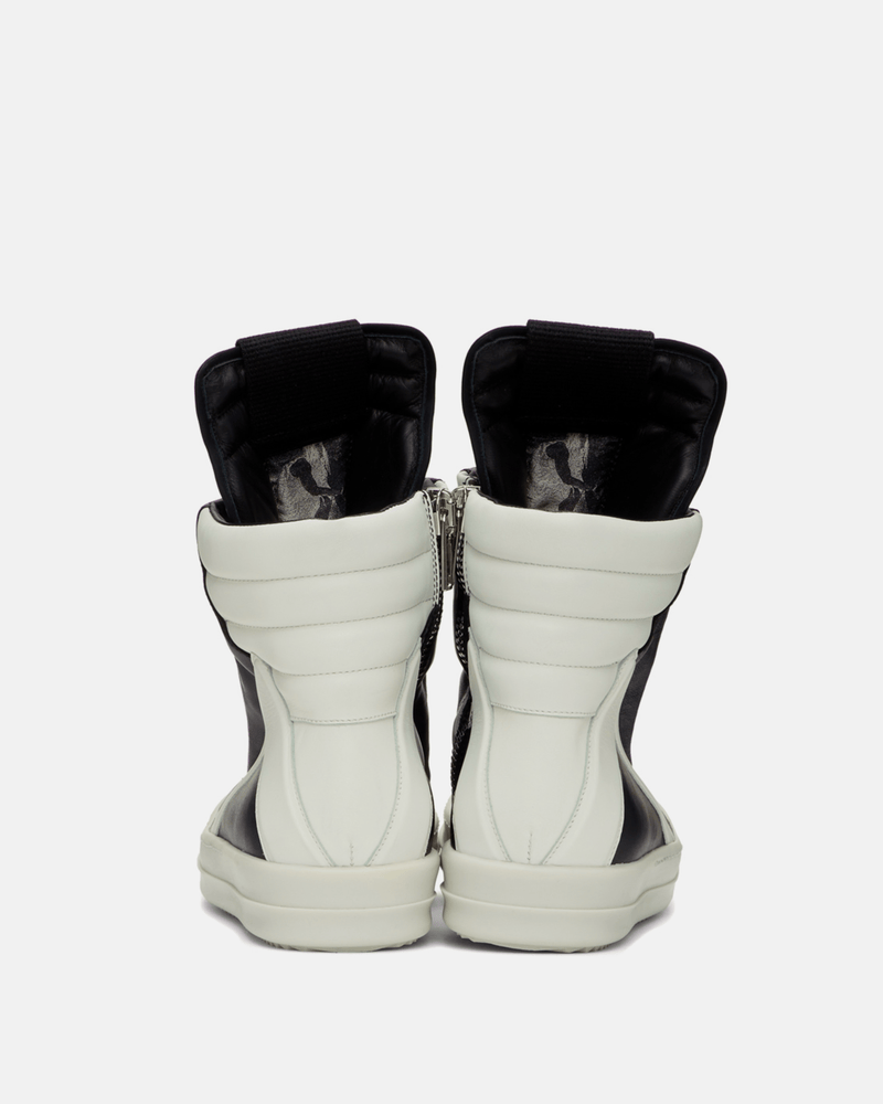 Rick Owens Men's Sneakers Geobasket in Black/Milk