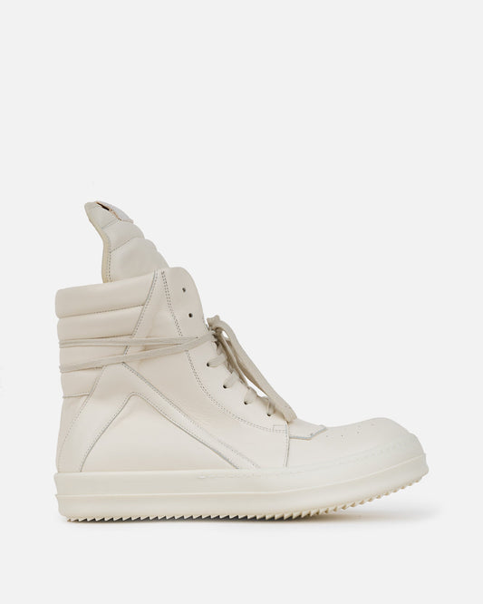 Rick Owens Men's Sneakers Geobasket in Milk/Milk