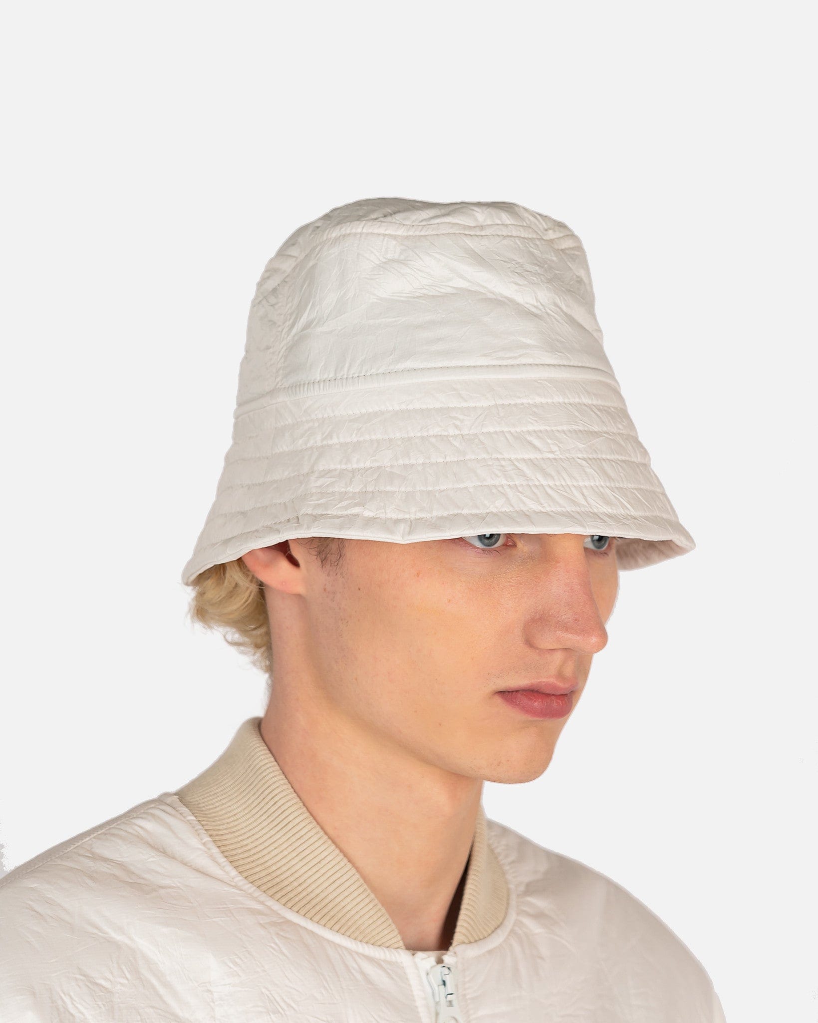 Dries Van Noten Men's Hats Gilly Bucket Hat in White