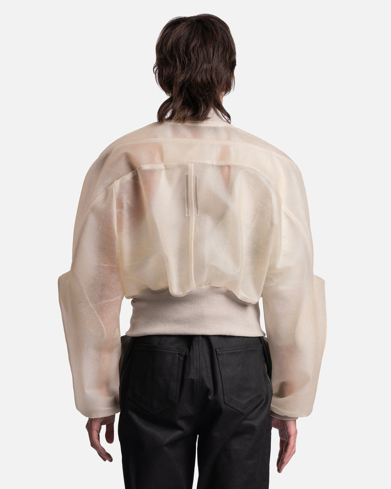 Rick Owens Men's Jackets Girdered Bomber Cropped in Natural