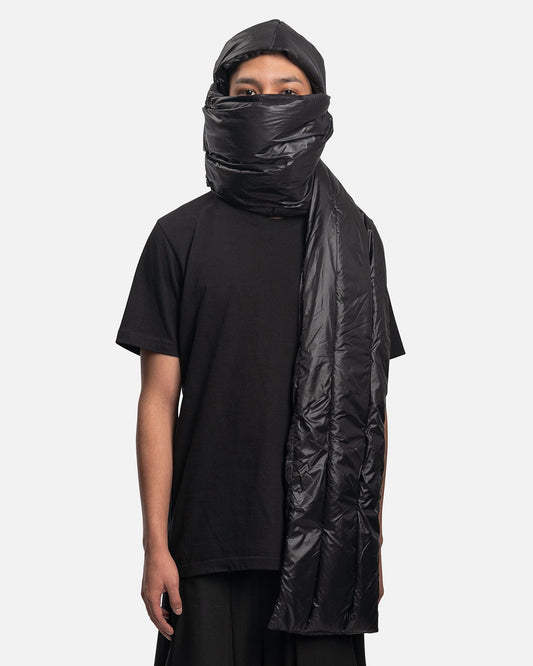 Goomheo Scarves Glacier Puffer Balaclava in Aubergine Black