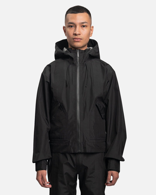 KANGHYUK Men's Jackets Gore-Tex Hooded Bomber Jacket in Black