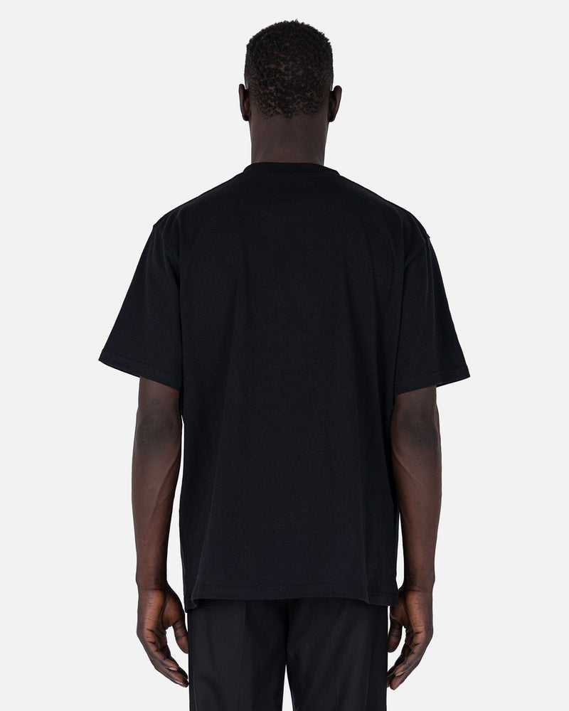 JW Anderson Men's T-Shirts Gothic Logo Oversized T-Shirt in Black