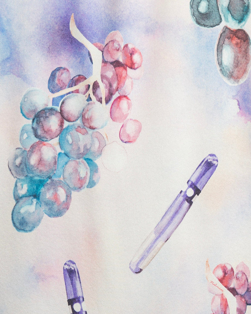 Nahmias Men's Shirts Grape Swishers Silk S/S Button Down in Grape Print