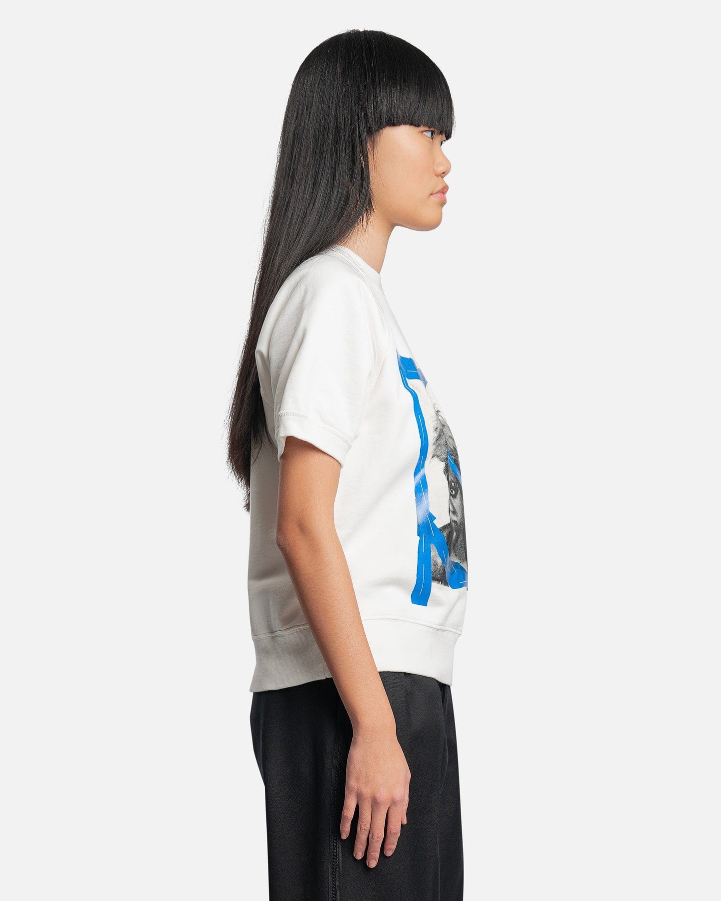 Maison Margiela Women Sweaters Graphic Print Sweater in White
