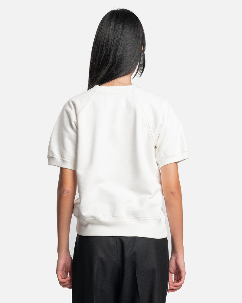 Maison Margiela Women Sweaters Graphic Print Sweater in White