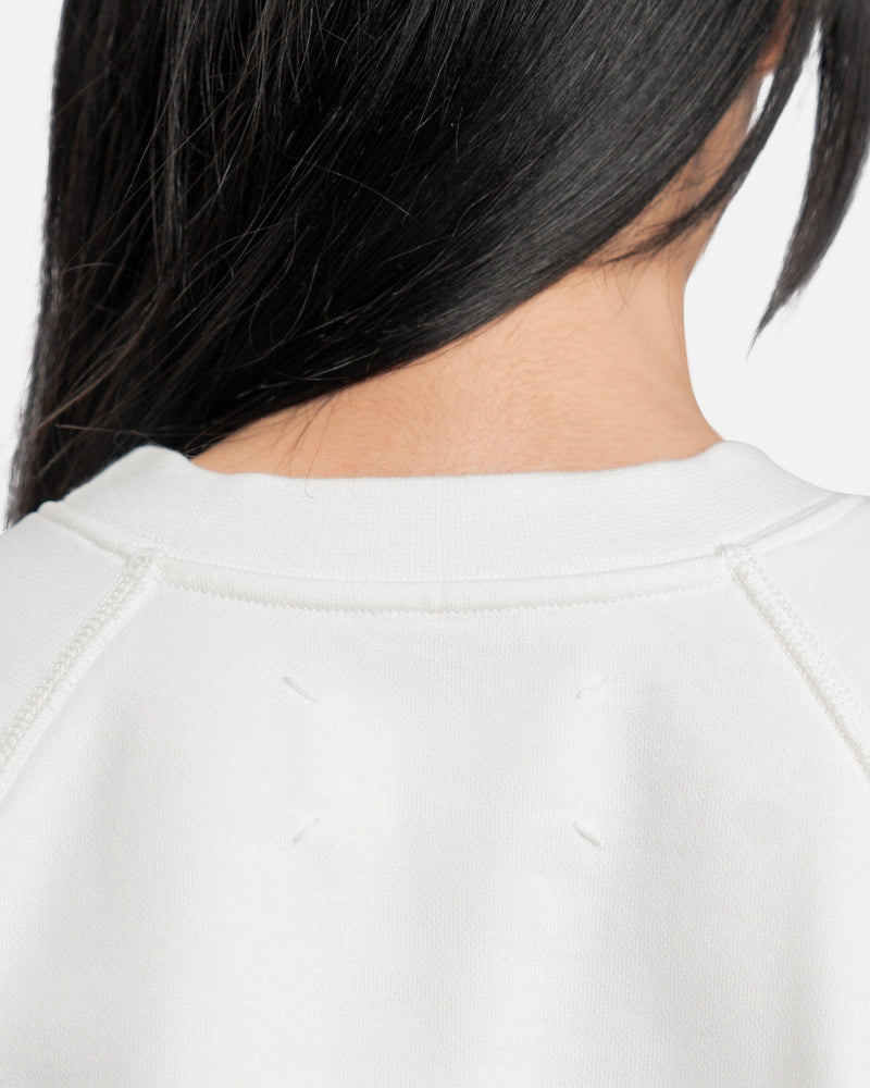 Maison Margiela Women Sweaters Graphic Print Sweater in White