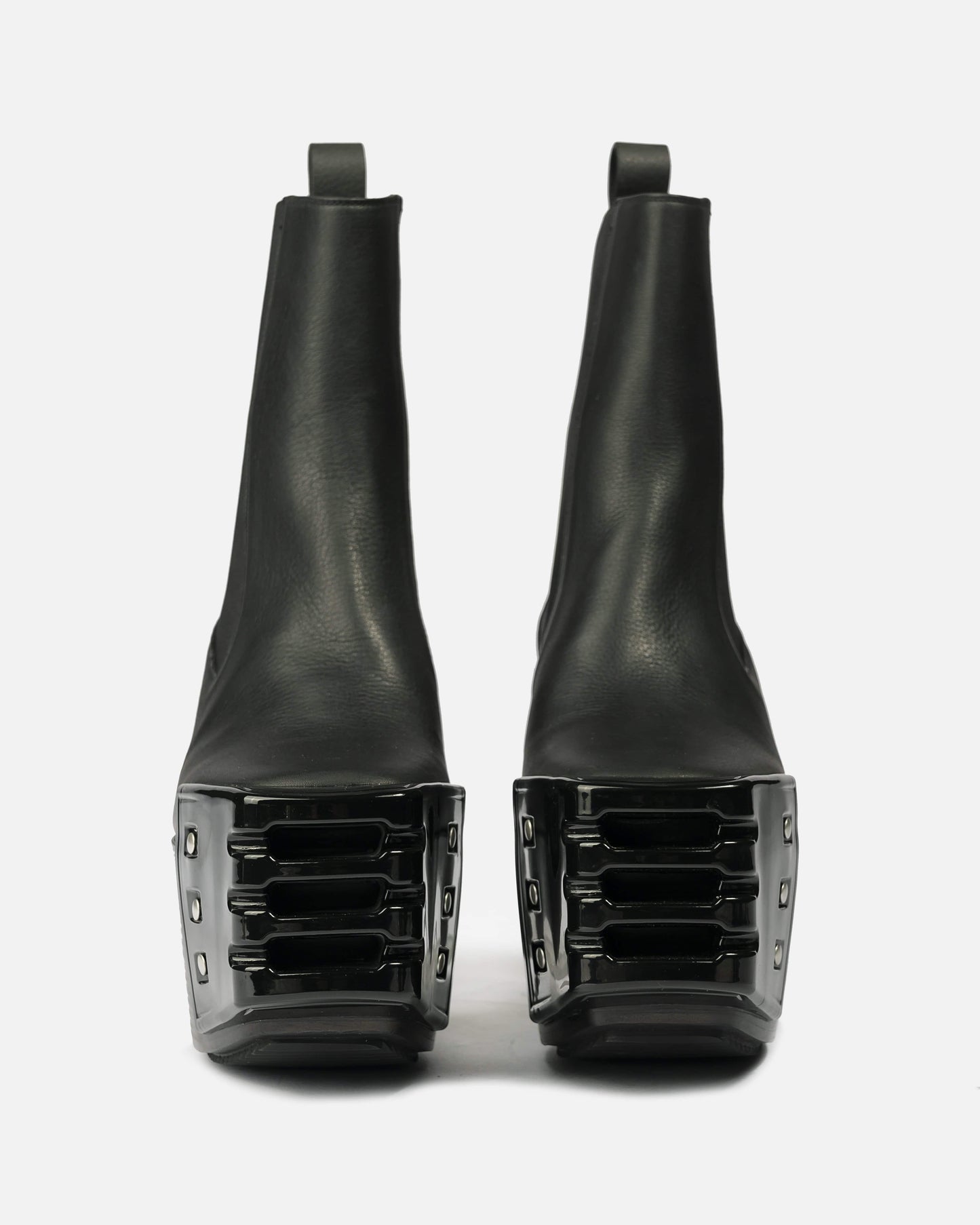 Rick Owens Men's Boots Grilled Kiss Boot in Black/Clear