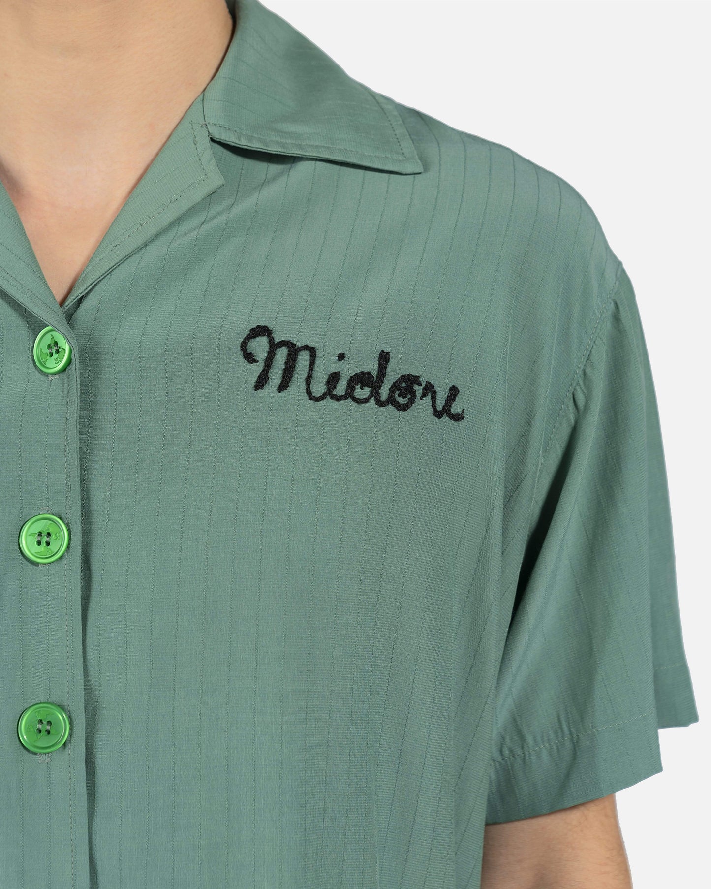 Midori Men's Shirts Gulag Bowling Shirt in Green