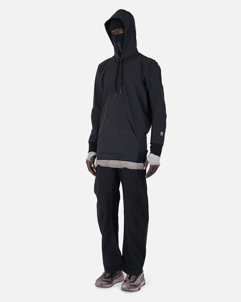 11 by Boris Bidjan Saberi Men's Sweatshirts H1B Hoodie in Black
