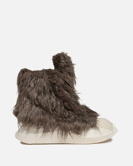 Rick Owens DRKSHDW Men's Sneakers Hairy Abstract Ramones in Dust/Milk