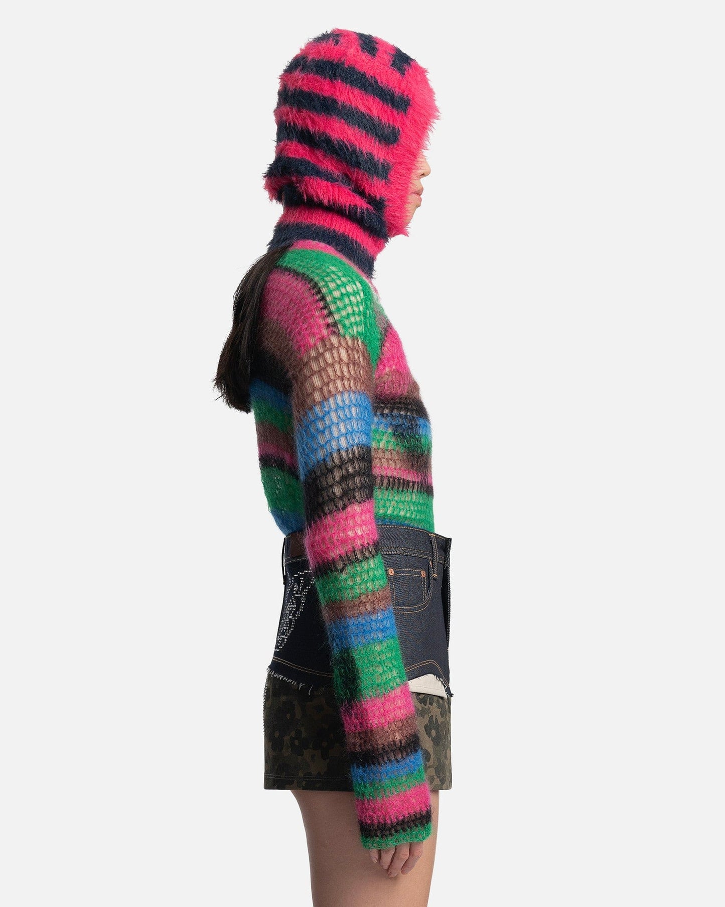 Andersson Bell Women Tops Hand Knitted Stripe Top in Pink