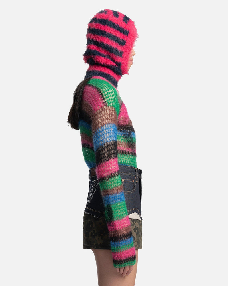 Andersson Bell Women Tops Hand Knitted Stripe Top in Pink