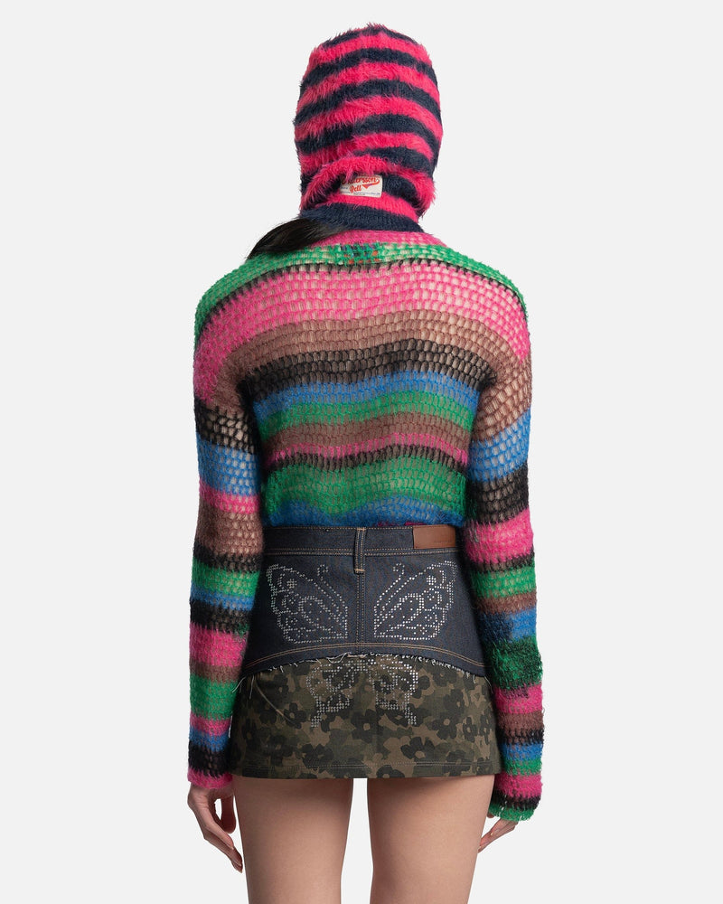 Andersson Bell Women Tops Hand Knitted Stripe Top in Pink