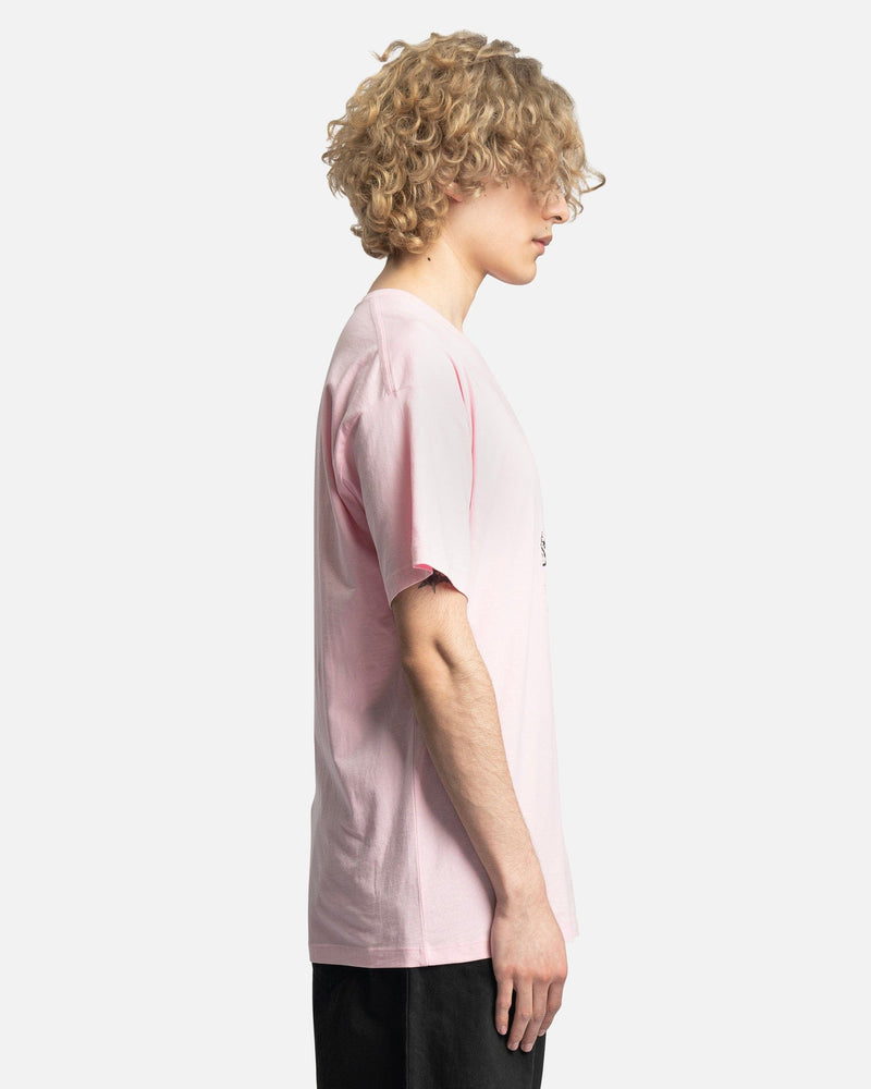 Raf Simons Men's T-Shirts Hand Sign Print Oversized T-Shirt in Salmon