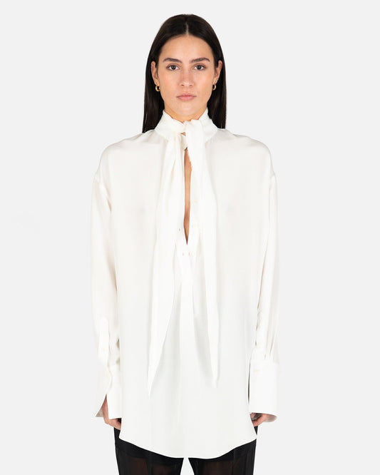 Peter Do Women Tops Handkerchief Shirt in White