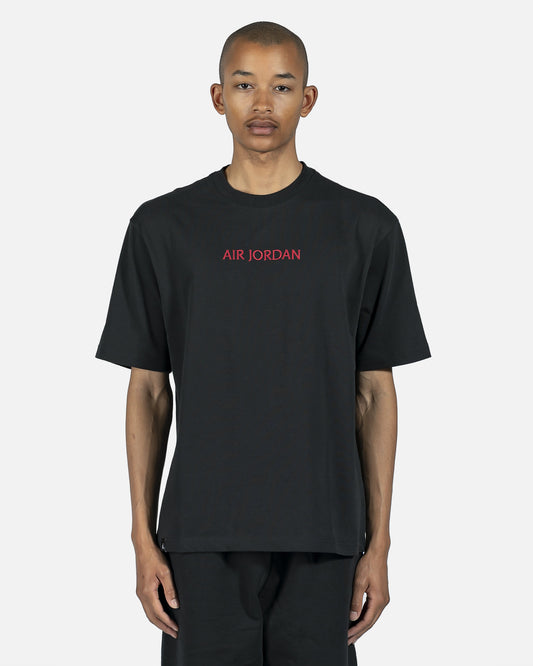 JORDAN Men's T-Shirts Heavyweight Structure Tee in Black/Red