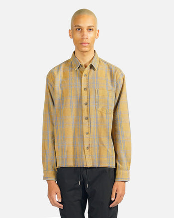 John Elliott Men's Shirts Hemi Oversized Shirt in Honey