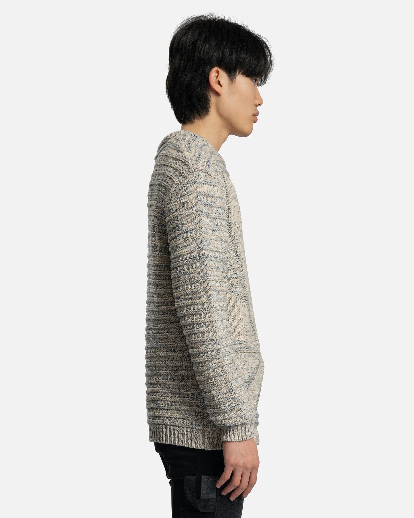 Nahmias Men's Sweater Hemp Crewneck in Light Blue