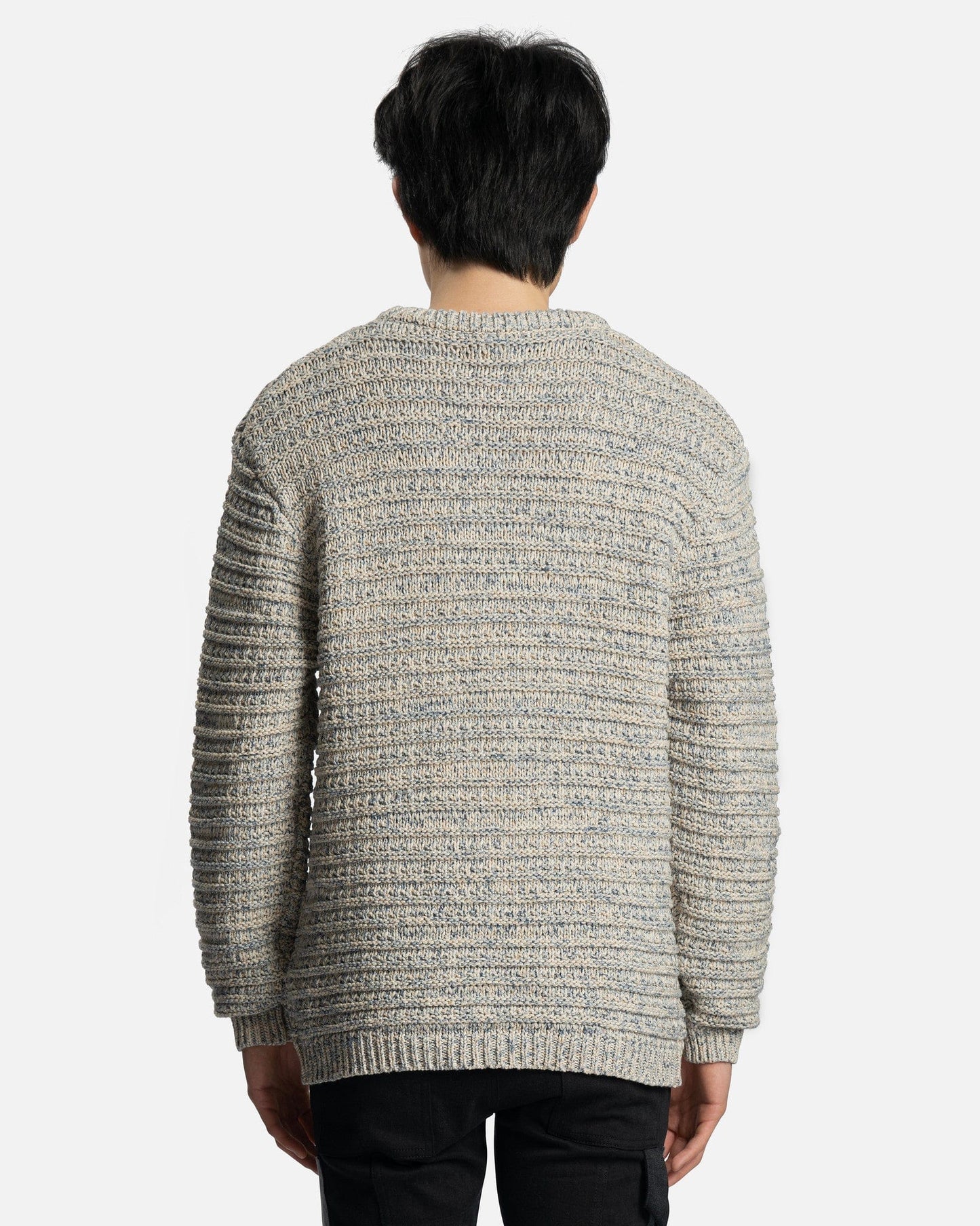 Nahmias Men's Sweater Hemp Crewneck in Light Blue