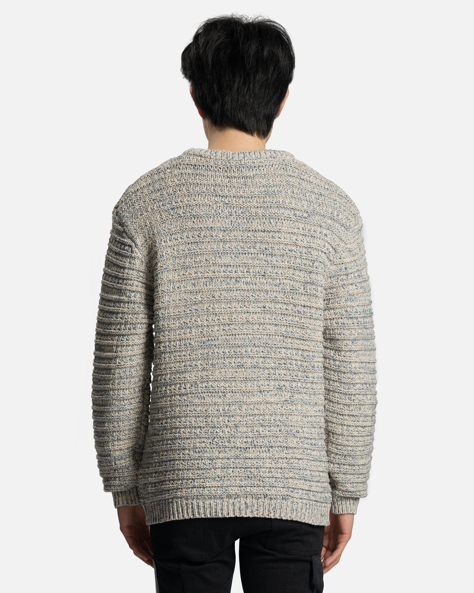 Nahmias Men's Sweater Hemp Crewneck in Light Blue