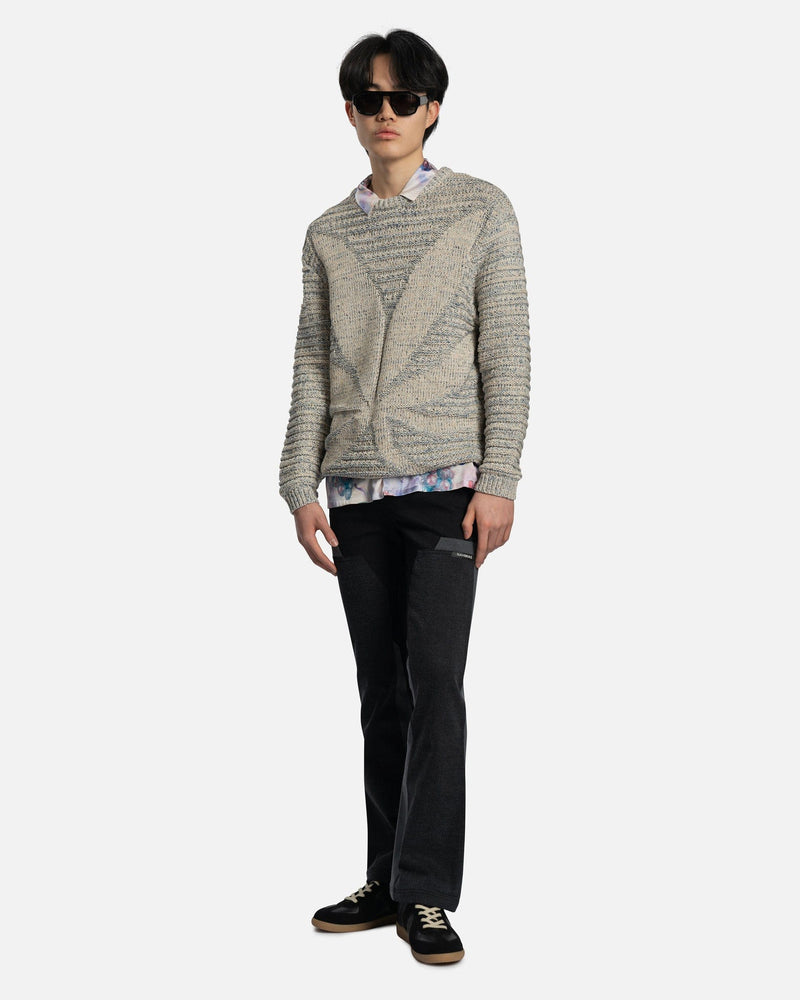 Nahmias Men's Sweater Hemp Crewneck in Light Blue