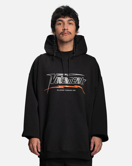 VETEMENTS Hi-Speed Hoodie in Black