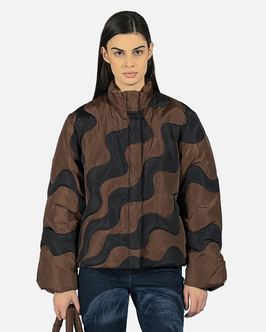 Paloma Wool Women Jackets Hokusai Puffer Jacket in Brown
