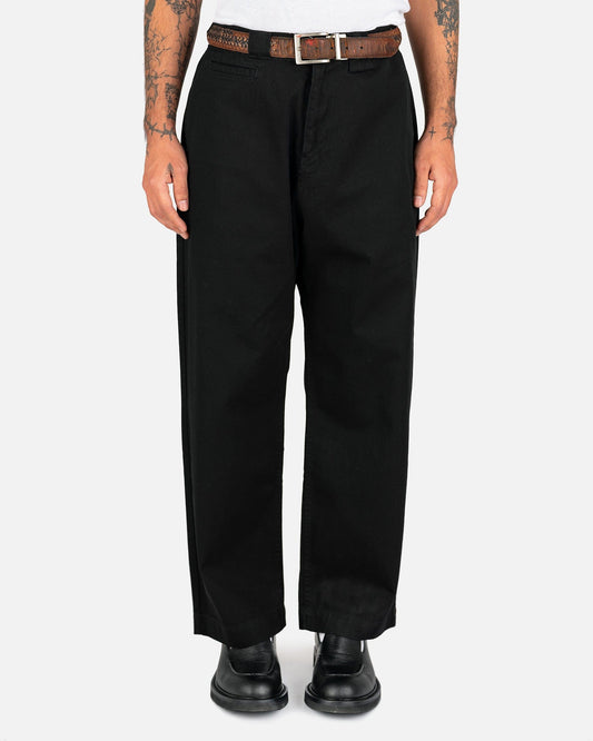 Willy Chavarria Men's Pants Homeboy Work Pants in Black