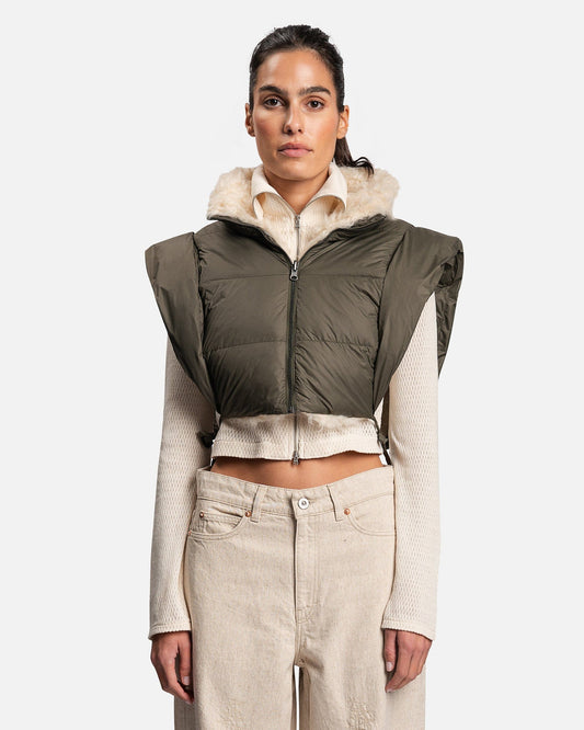 Isabel Marant Etoile Women Jackets Hoodiali Reversible Bib Raincoat in Dark Khaki