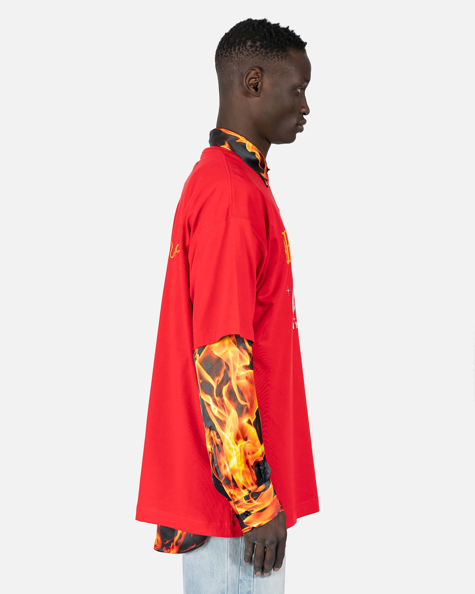 VETEMENTS Men's T-Shirts Hotter Than Your Ex T-Shirt in Red
