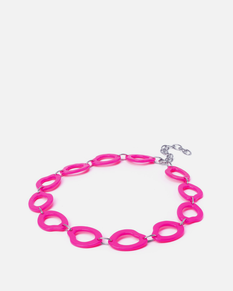 La Manso Jewelry Hula Chain Belt in Pink