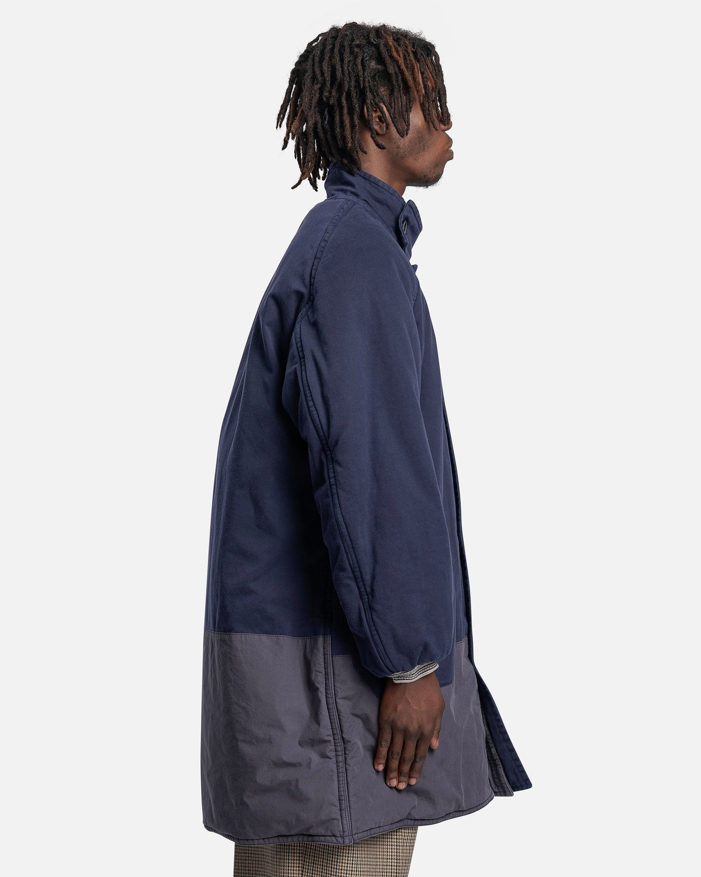 Maison Margiela Men's Jackets Hybrid Padded Coat in Navy