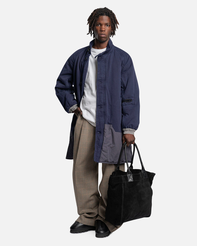 Maison Margiela Men's Jackets Hybrid Padded Coat in Navy