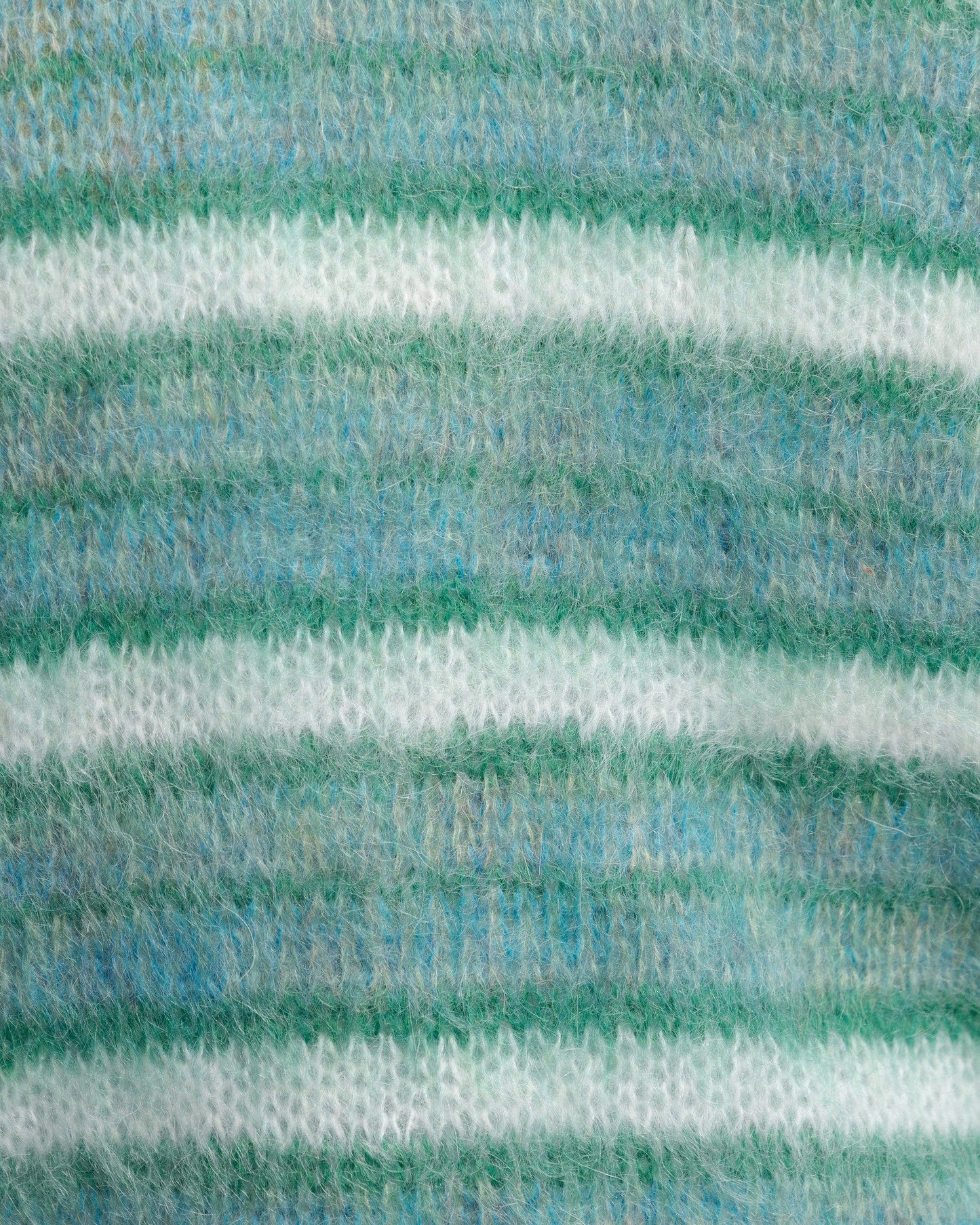 Marni Men's Sweater Iconic Brushed Striped Cardigan in Turquoise