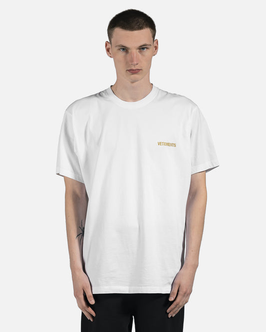 VETEMENTS Men's T-Shirts Iconic Logo Tee in White