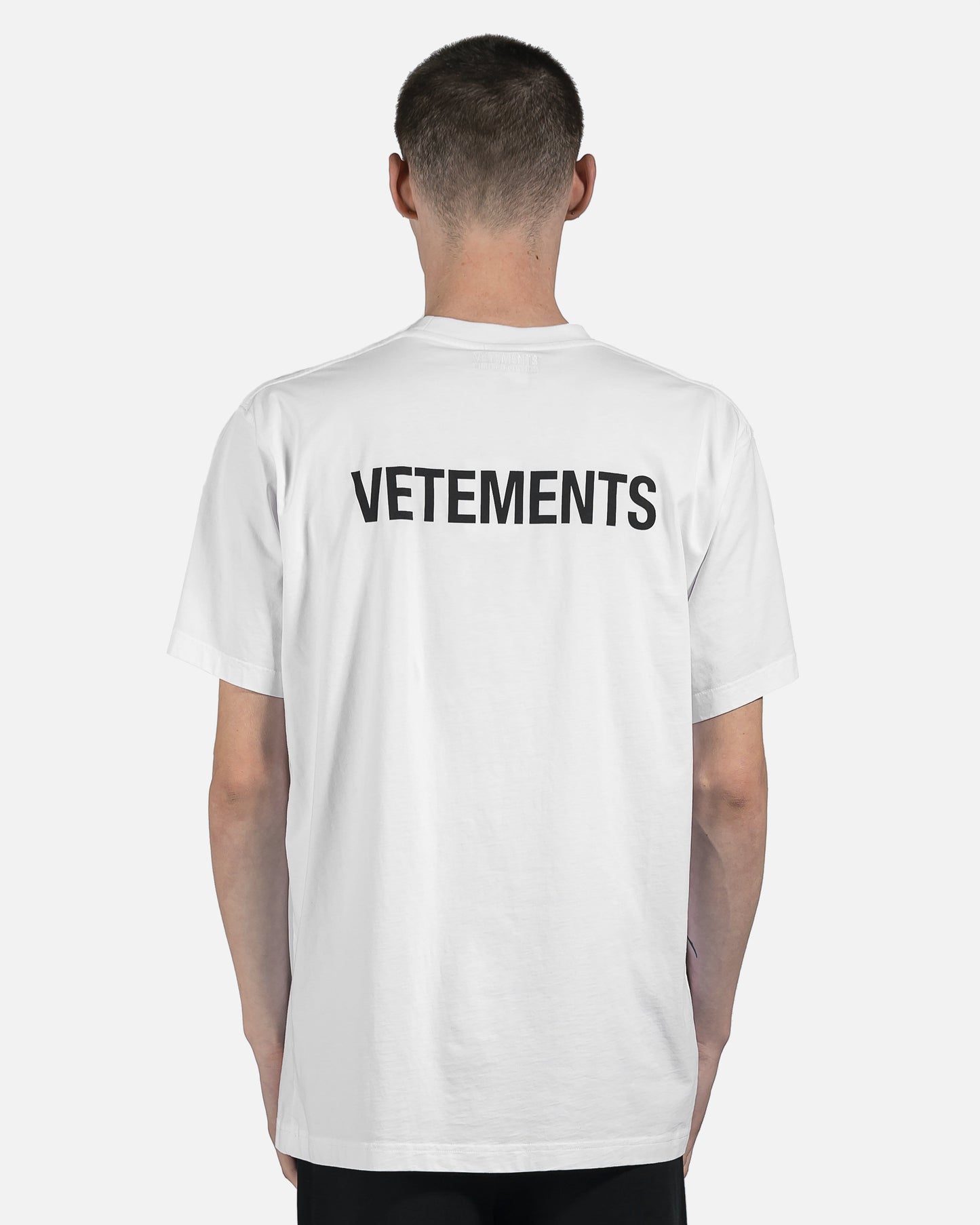 VETEMENTS Men's T-Shirts Iconic Logo Tee in White
