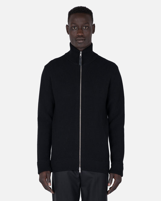 Maison Margiela Men's Sweatshirts Icons Zip Cardigan in Black
