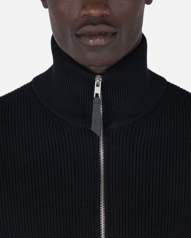 Maison Margiela Men's Sweatshirts Icons Zip Cardigan in Black