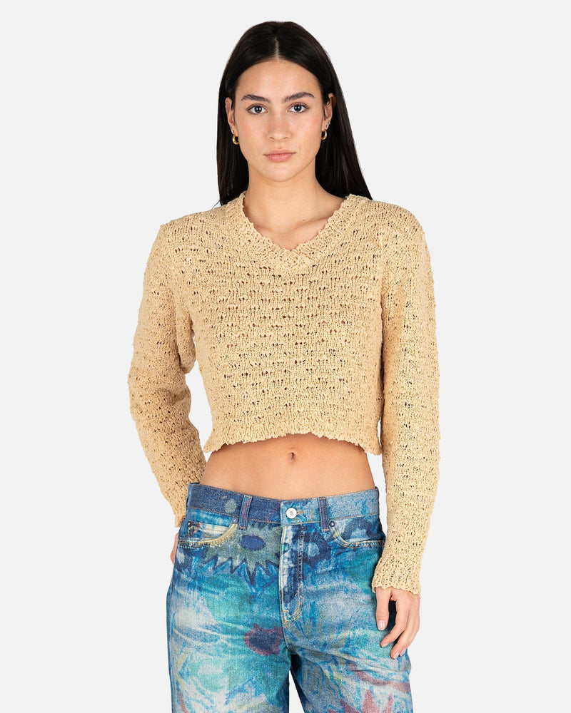 Our Legacy Women Sweaters Intact Two Face Knit in Beige