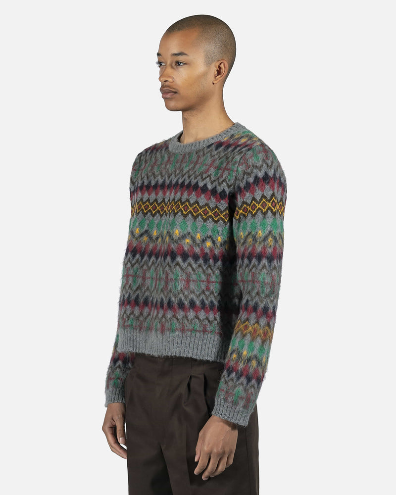 Maison Margiela mens sweater Intarsia Knit Crewneck Jumper in Multi