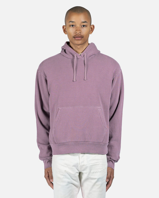John Elliott Men's Sweatshirts Interval Hoodie in Washed Bordeaux