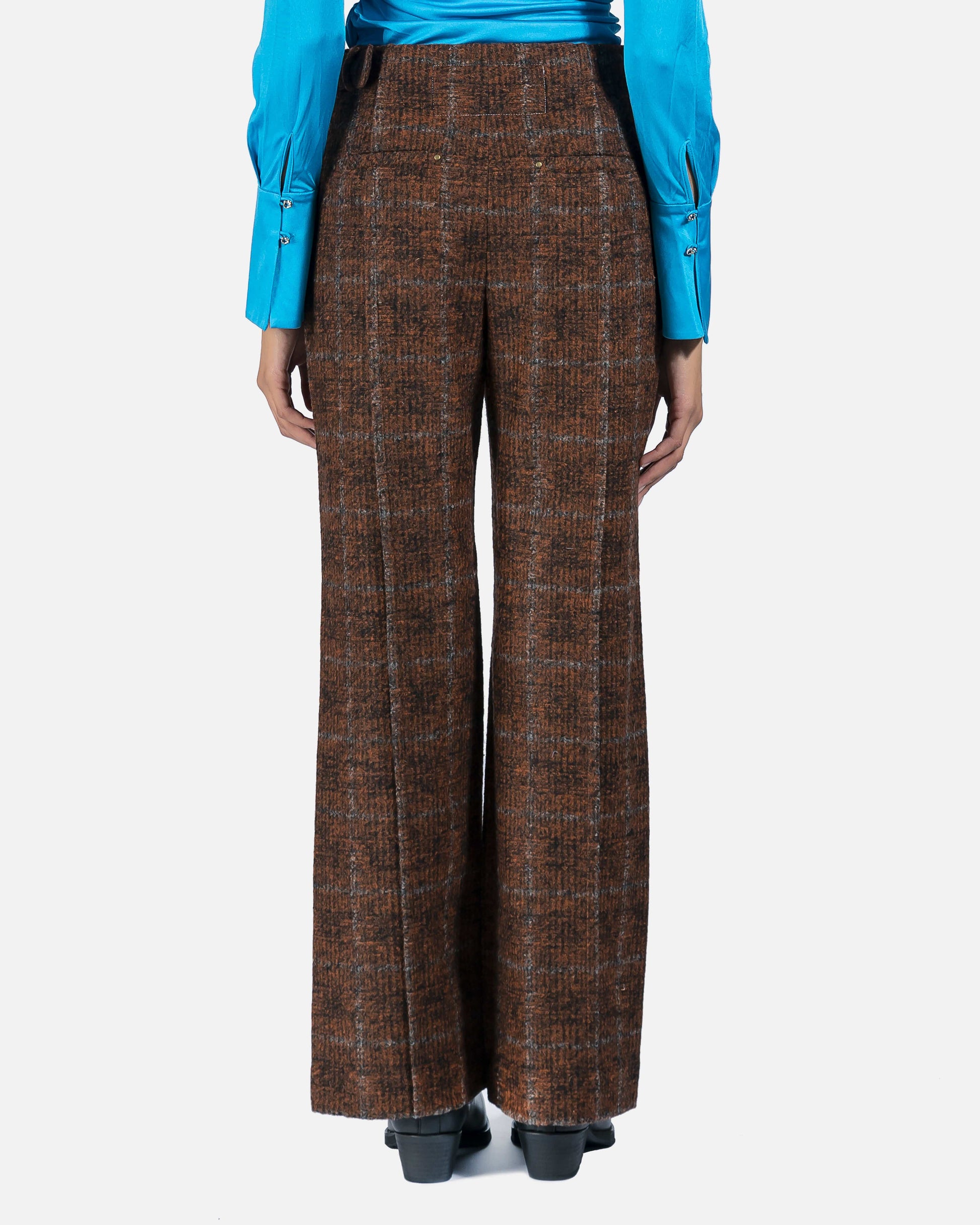 Andersson Bell Women Pants Irina Belted Trousers in Red Check