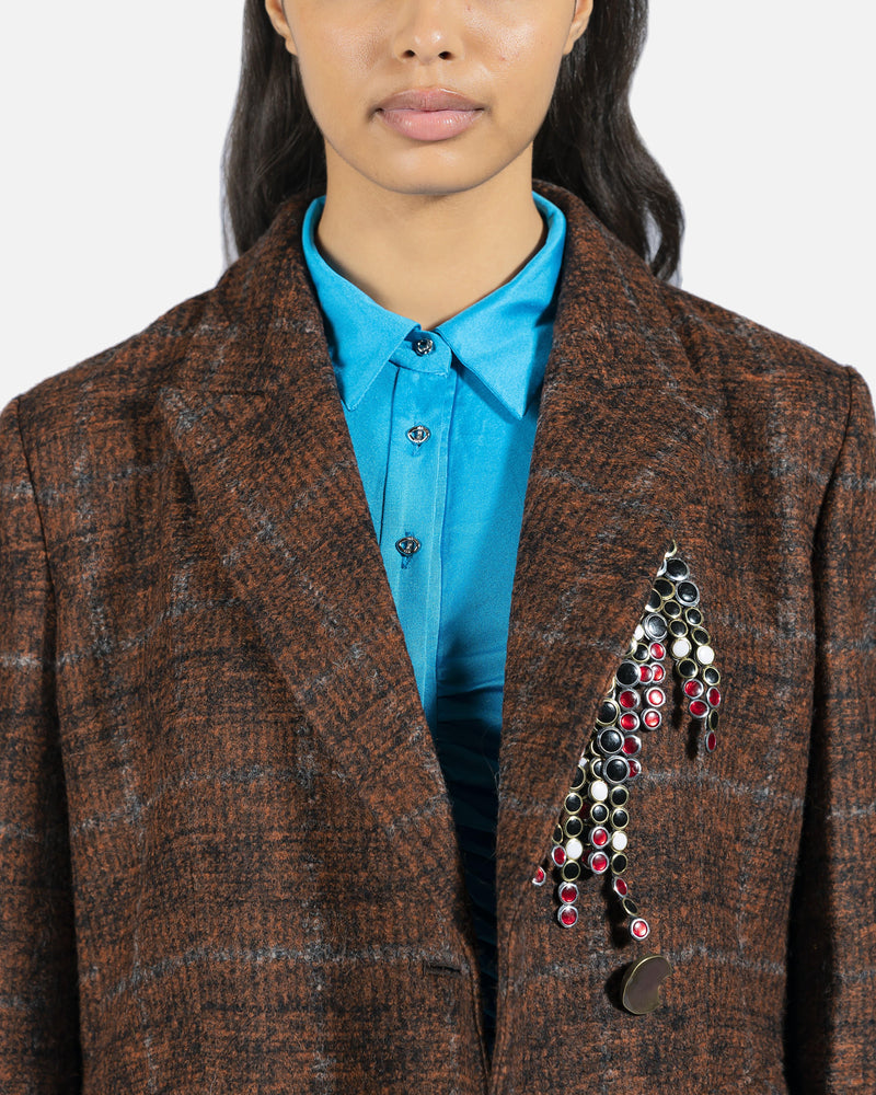 Andersson Bell Women Jackets Irina Two Button Jacket in Red Check
