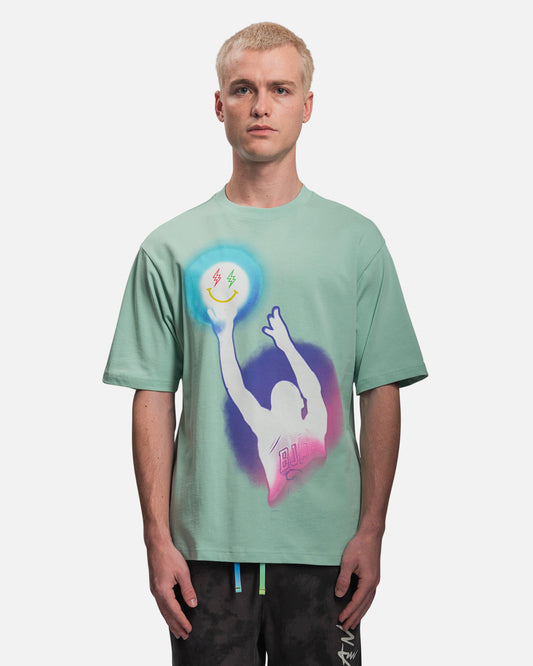 JORDAN Men's T-Shirts J Balvin T-Shirt in Enamel Green