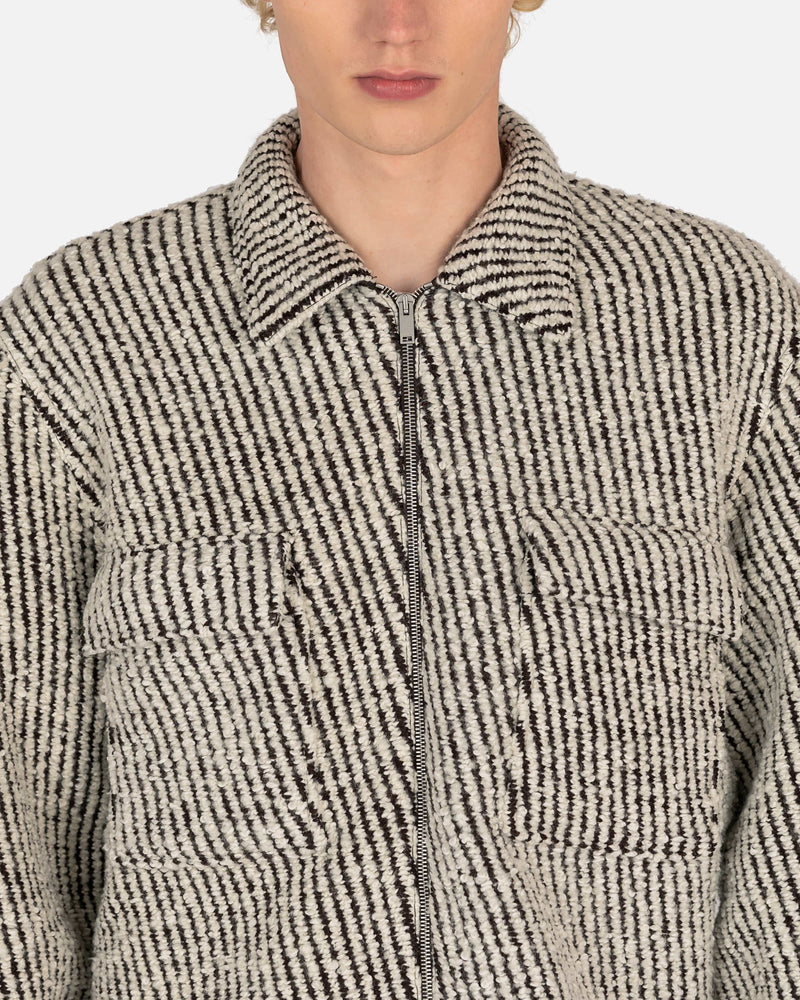 Jil Sander Men's Shirts Jacquard Knit Shirt in Open White